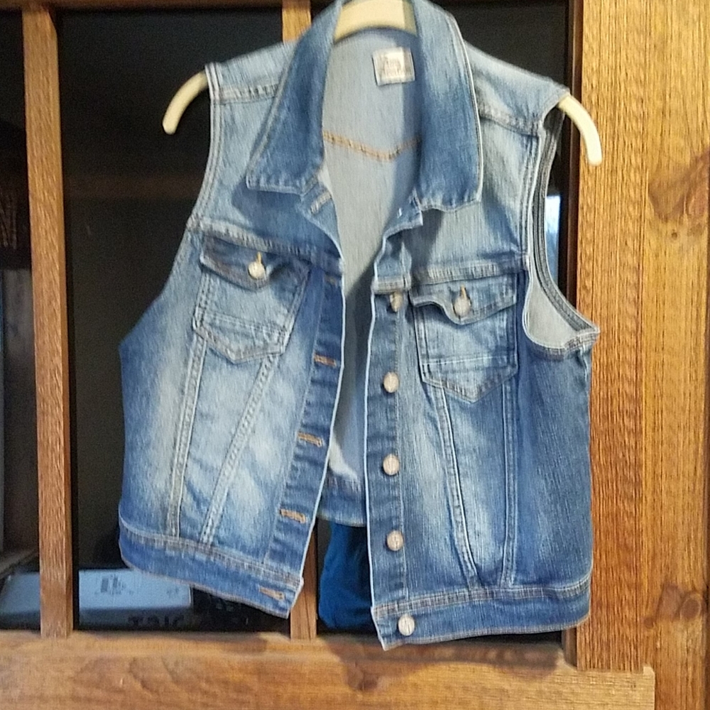 Jean jacket vest